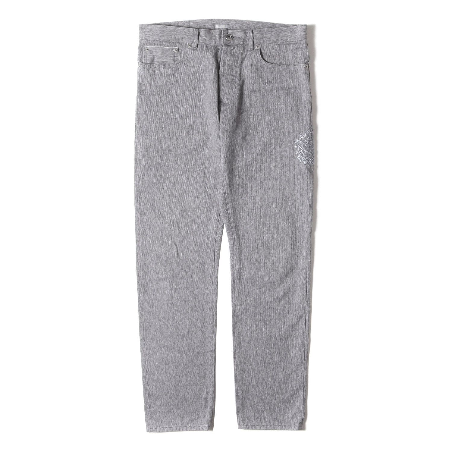 Dior HOMME グレー テーパード スリムフィットスラックス 中古・古着