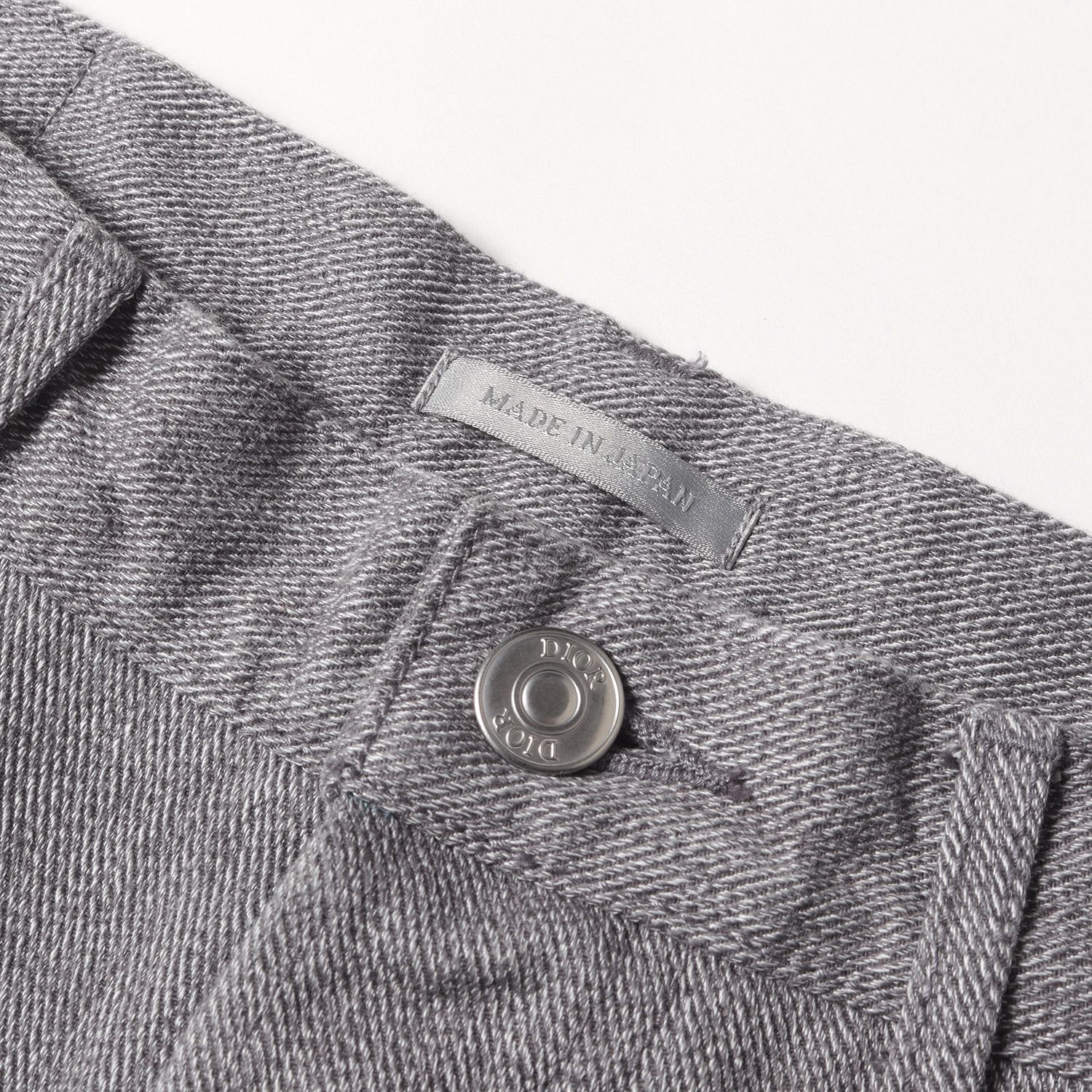 Dior HOMME グレー テーパード スリムフィットスラックス 中古・古着