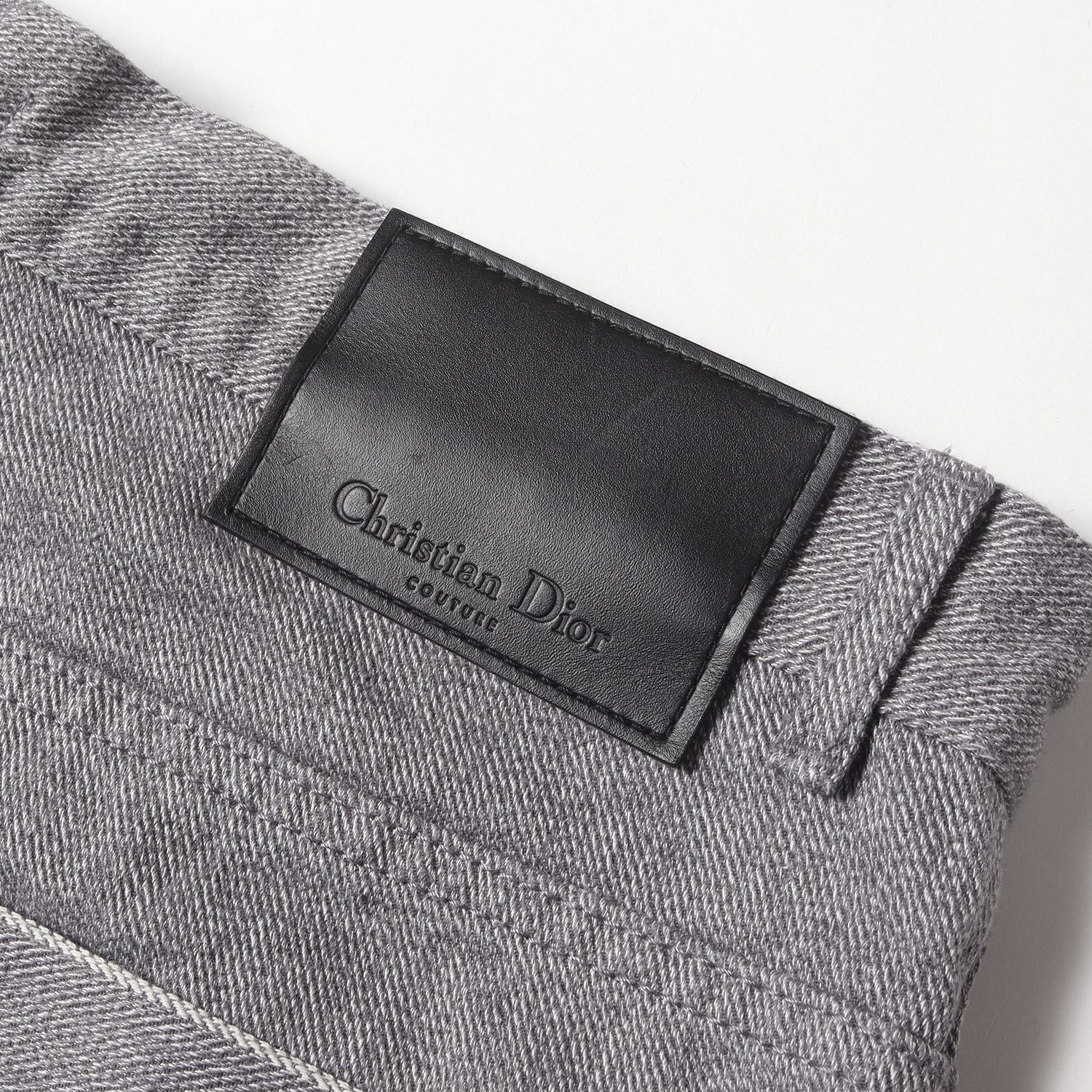 Dior HOMME グレー テーパード スリムフィットスラックス 中古・古着