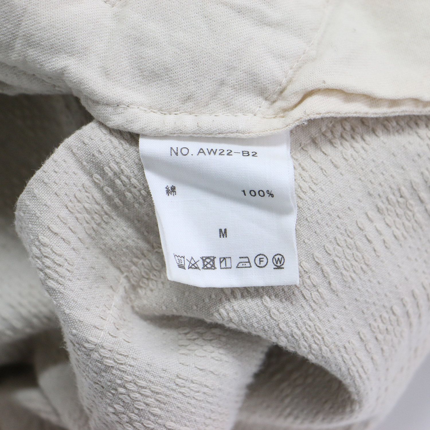  ARCHI アーキ パンツ ライトベージュ サイズ M 22秋冬 キルト ステッチ イージー Quilted Stitching Corded Pants ストレート ドローコード 裾絞りコットン レディース その他 パンツ