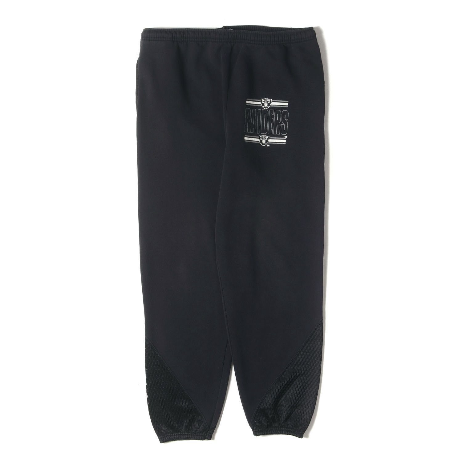 90 s - 00 ヴィンテージ古着 モデル NFL レイダース スウェットパンツ Jostens ジャスティンズ ブラック 黒 サイズ L 90年代 メンズ