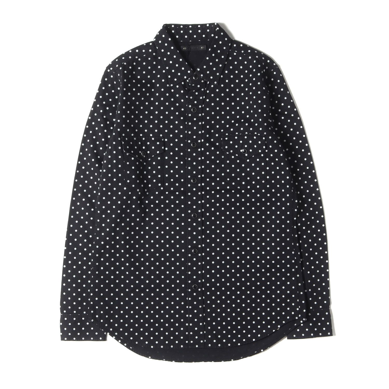 新品】MINEDENIM マインデニム シャツ ブラック 黒 サイズ:2 | ポルカ