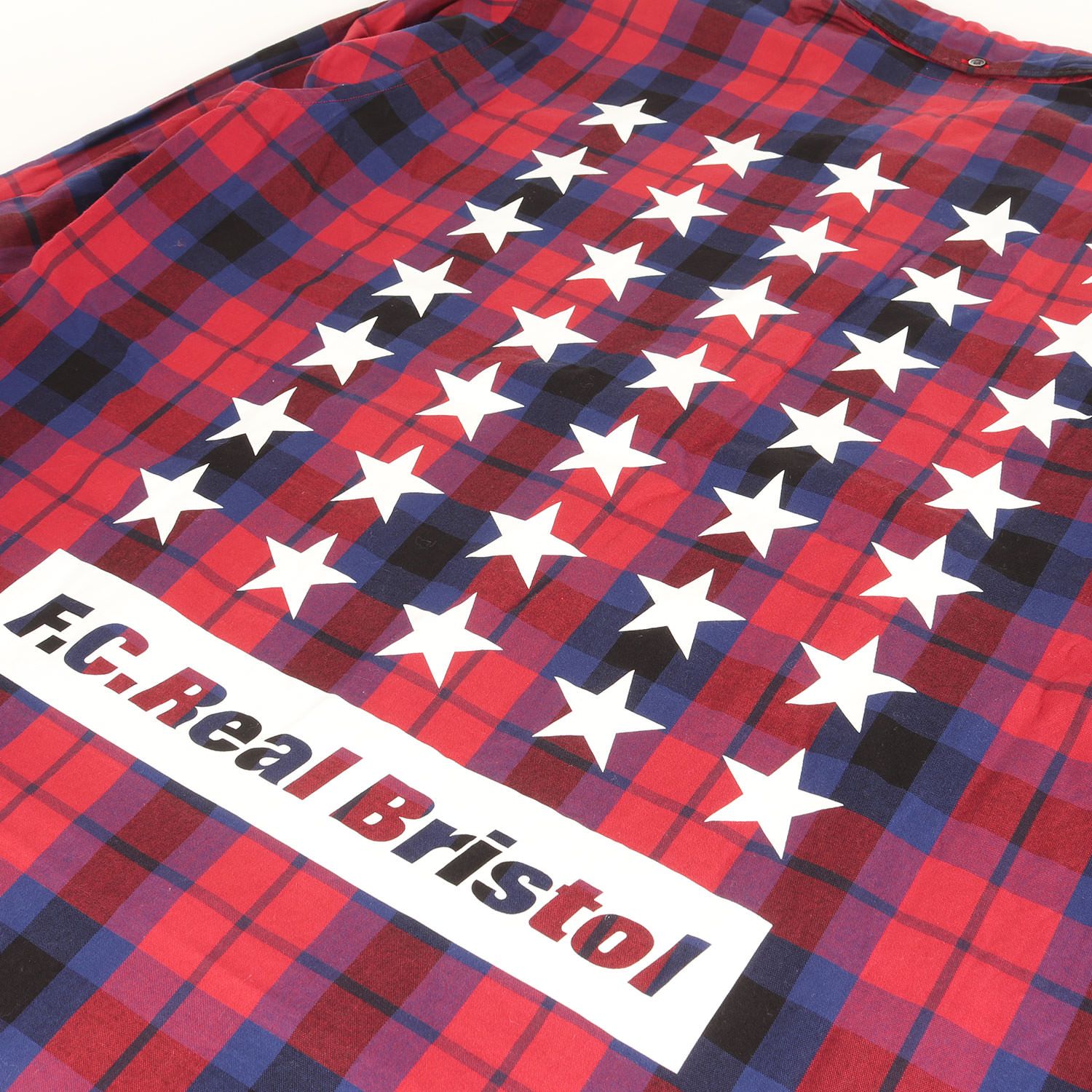 F.C.Real Bristol シャツ レッド サイズ:XL | バックプリント チェック