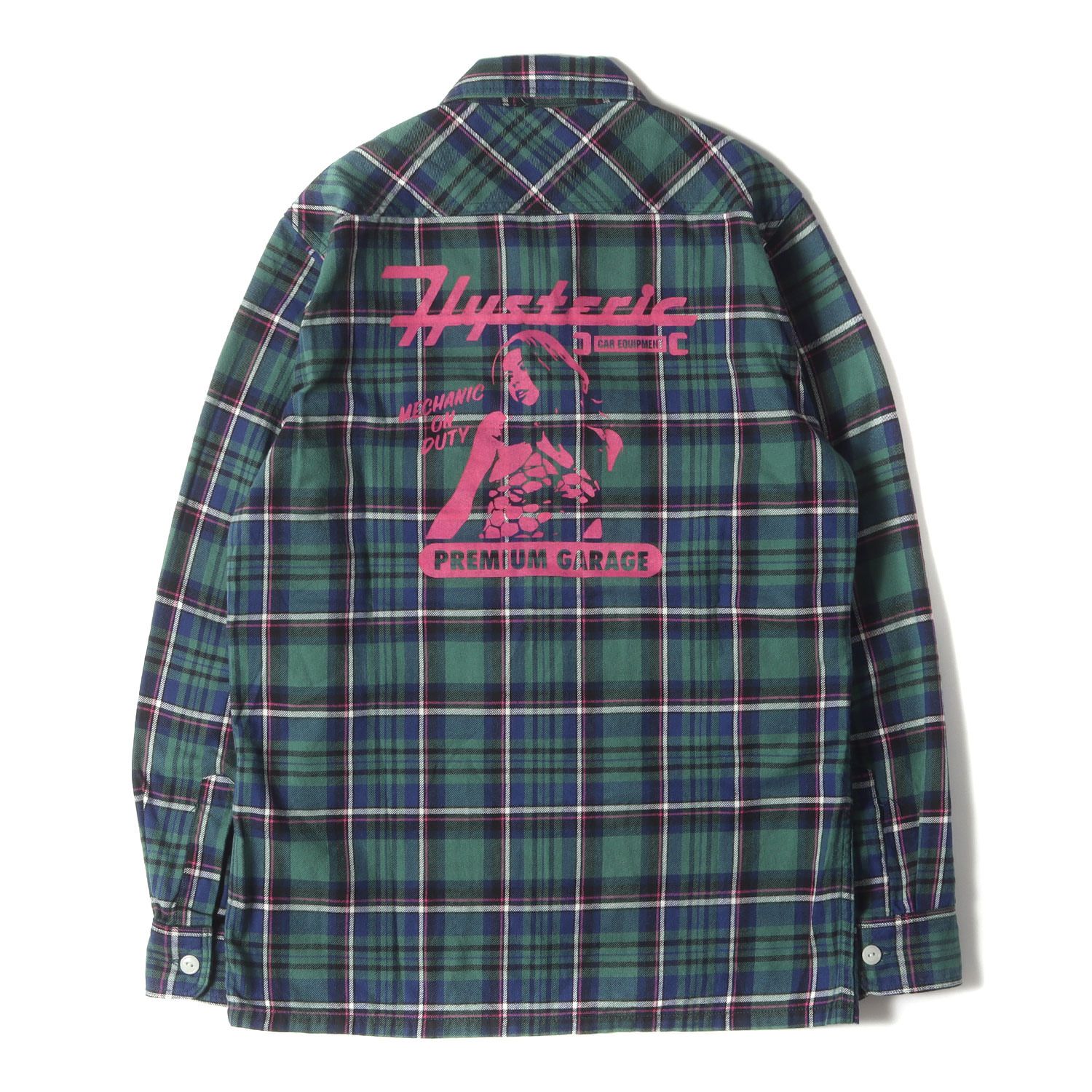 HYSTERIC GLAMOUR ヒステリックグラマー シャツ グリーン系 サイズ:S 