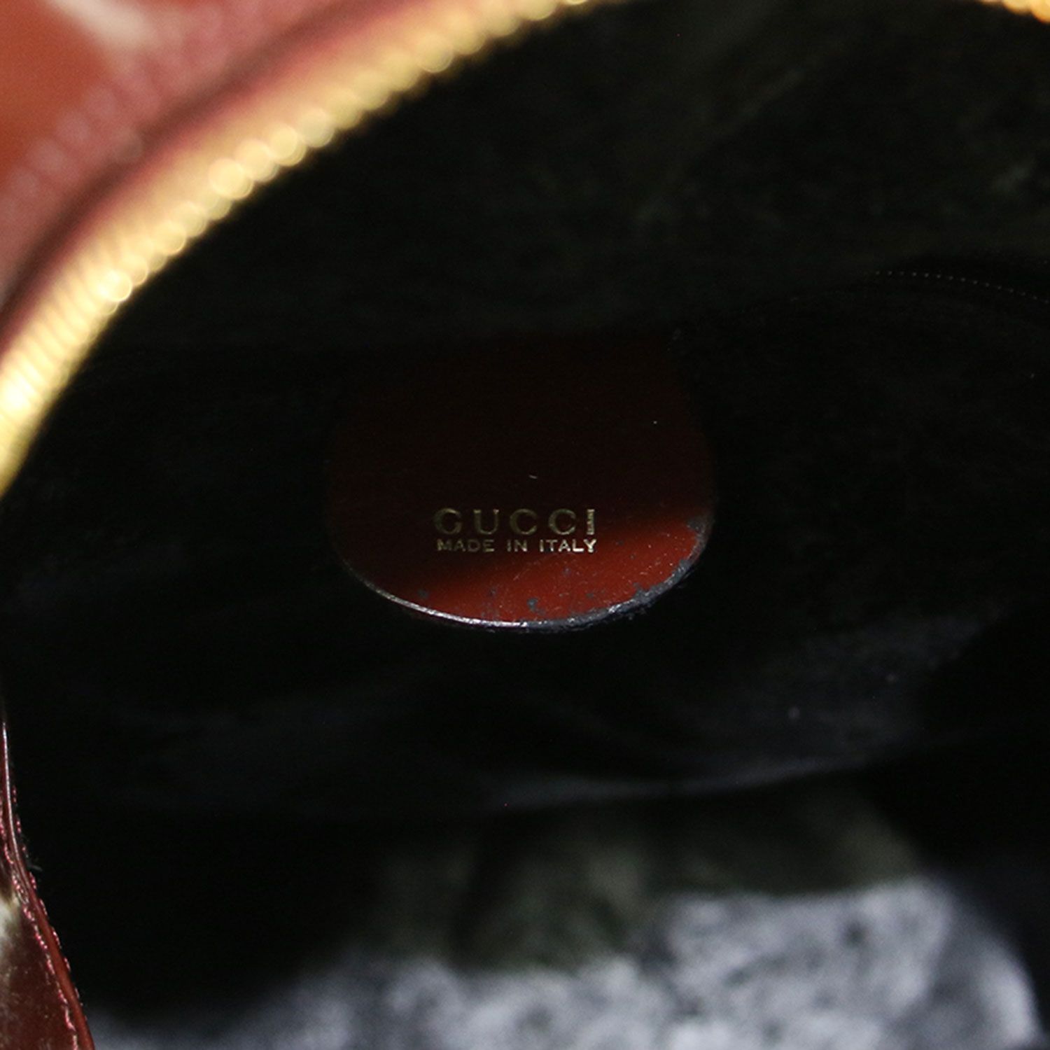GUCCI グッチ バッグ ボルドー | ガラスレザー ワンショルダー バック 