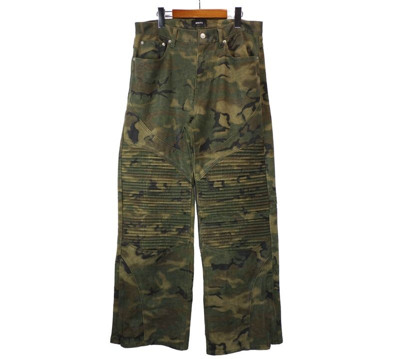 ブレス BREATH 25 AW COATING BIKER CAMO BR P 1006 コーティング ベイカー カモ 迷彩 チノ パンツ h 6520