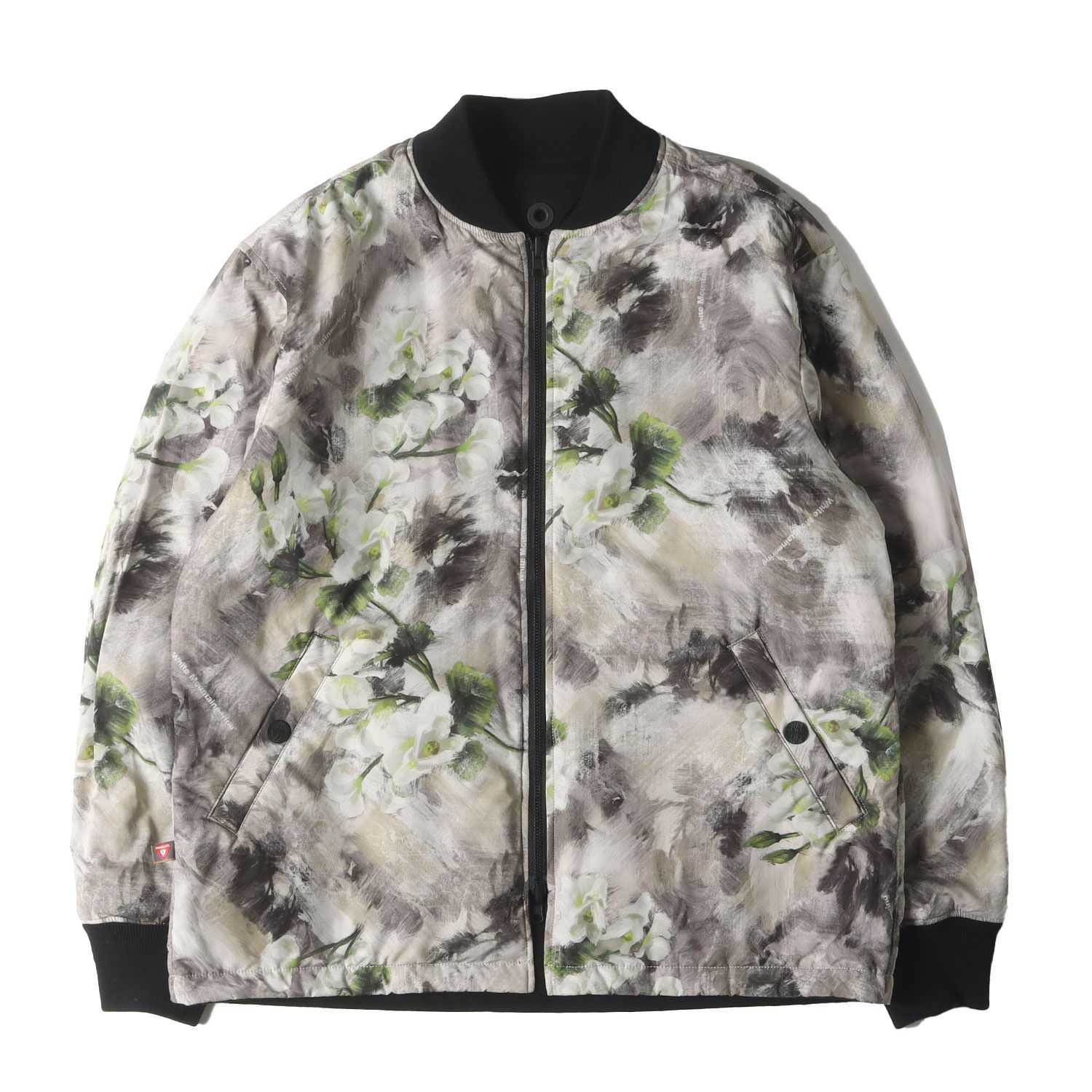 【美品】White Mountaineering ホワイトマウンテニアリング ジャケット フラワー ブラック サイズ:0 | 22AW フラワー柄 リバーシブル プリマロフト フライトジャケット(FLORAL × SUEDE REVERSIBLE BLOUSON) | アウター ブルゾン 上着【メンズ】【中古】 美品】White Mountaineering ホワイトマウンテニアリング ジャケット