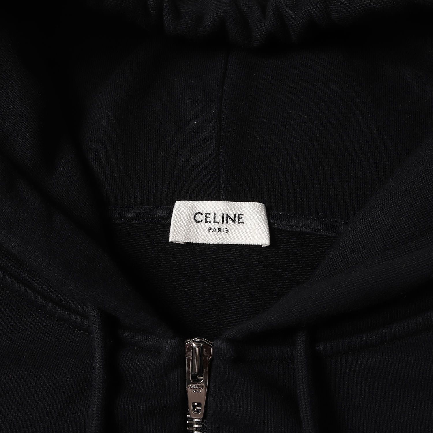 CELINE セリーヌ パーカー ブラック 黒 サイズ:L | 21SS フードロゴ