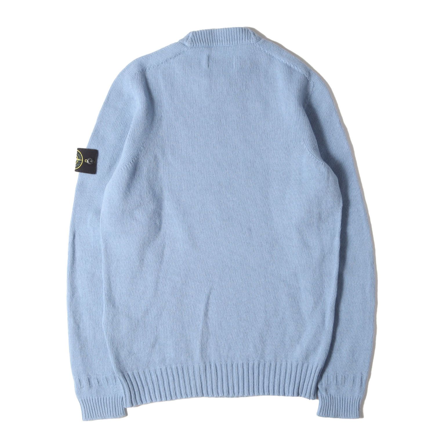 美品】STONE ISLAND ストーンアイランド ニット サックスブルー サイズ