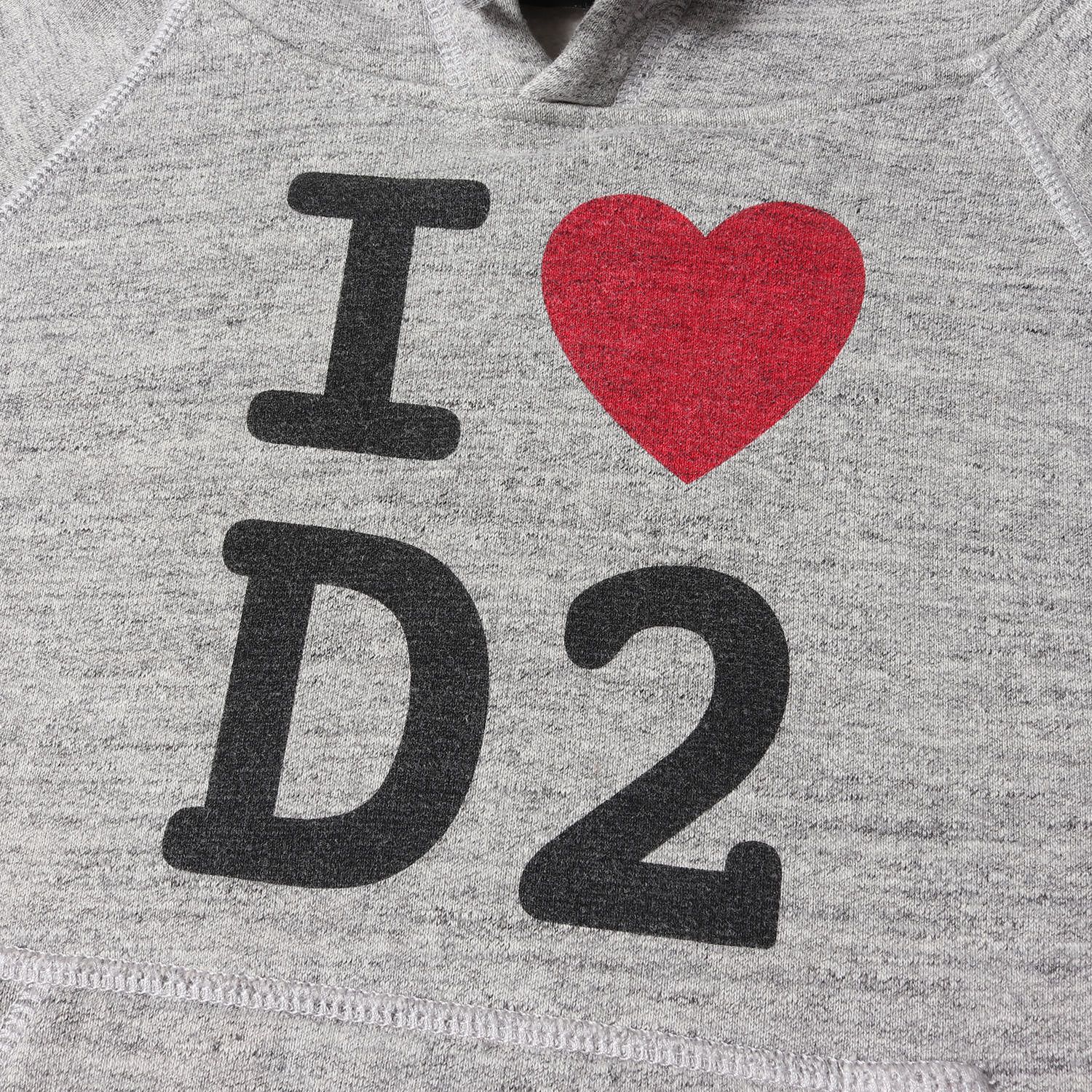 美品】DSQUARED2 ディースクエアード パーカー ヘザーグレー サイズ:XS