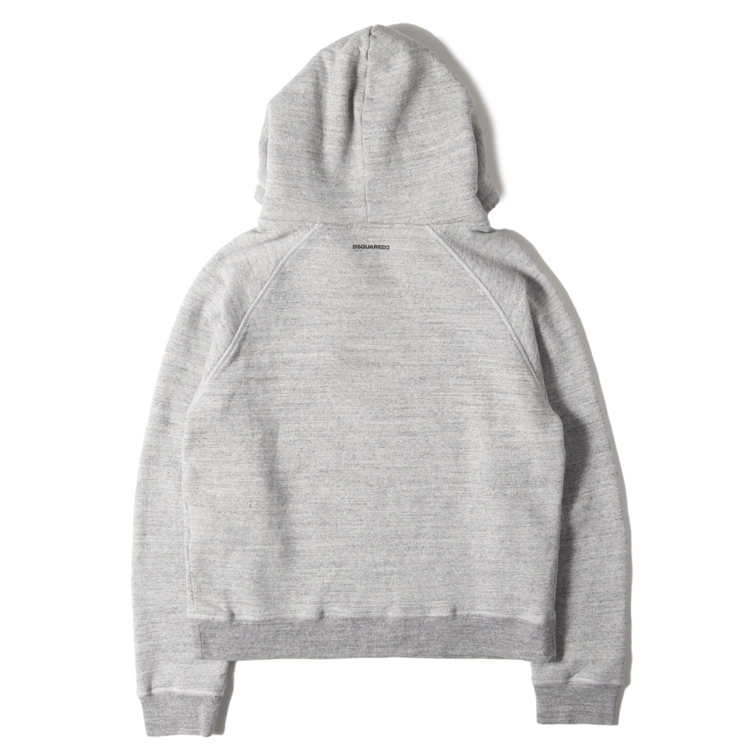 美品】DSQUARED2 ディースクエアード パーカー ヘザーグレー サイズ:XS