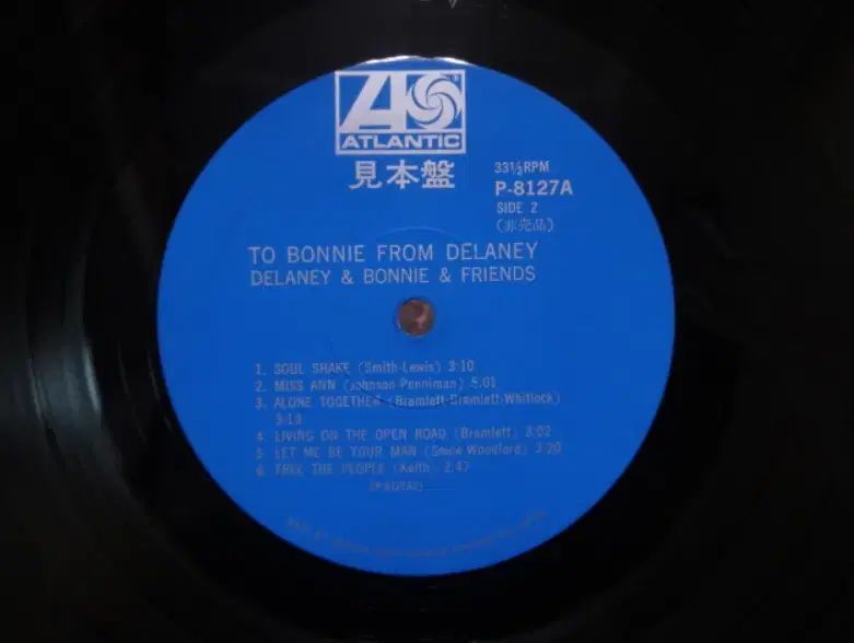 日本 PROMO LP Bonnie and Delaney 70 年 早い