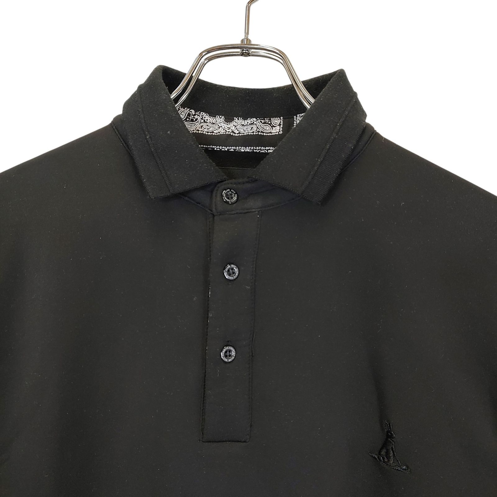 FR2 GOLF エフアールツー ゴルフ 厚手 長袖 ポロシャツ M ブラック