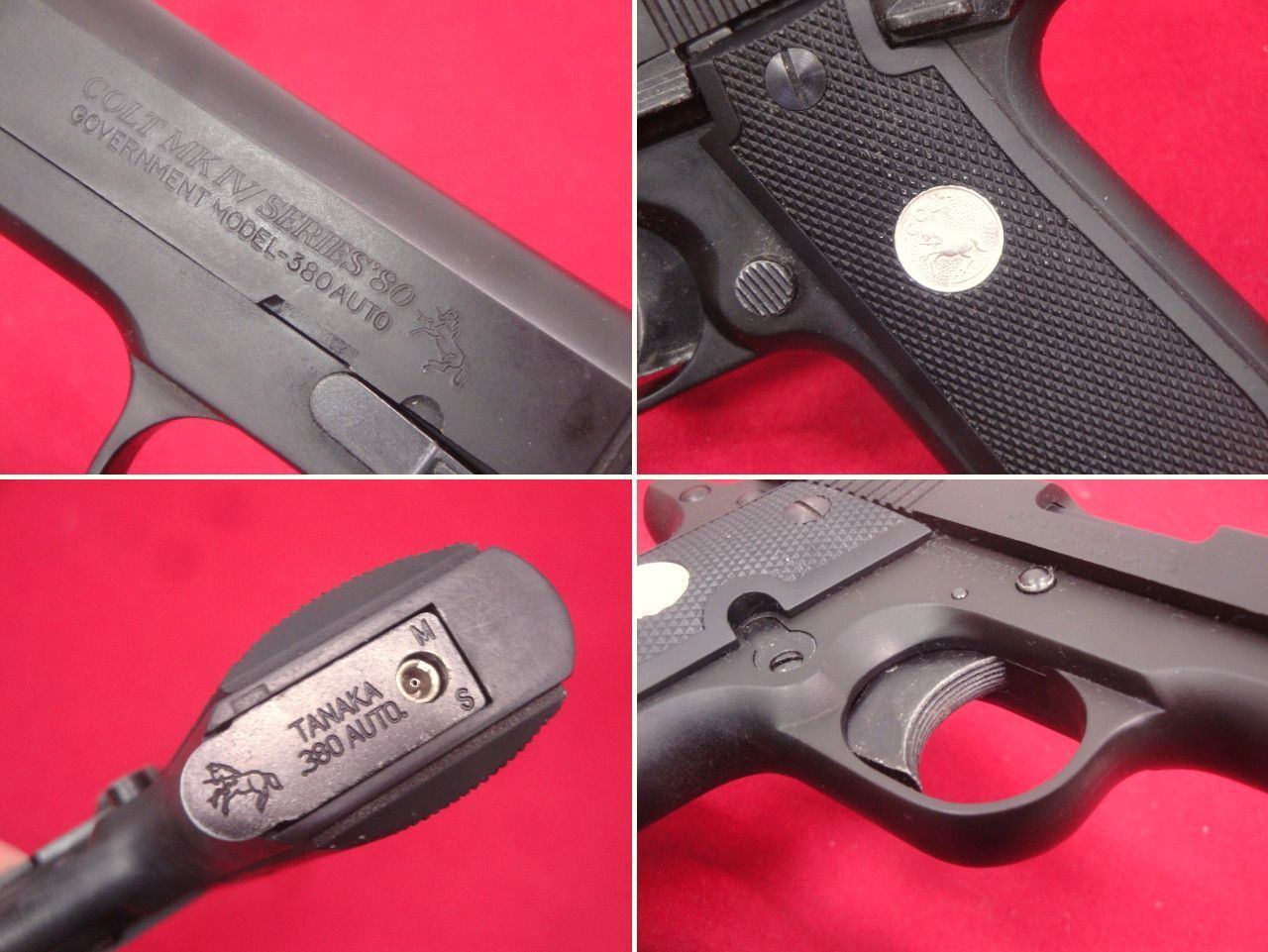 合法・動作確認済み】希少 タナカ コルトガバメント .380 オート ガス