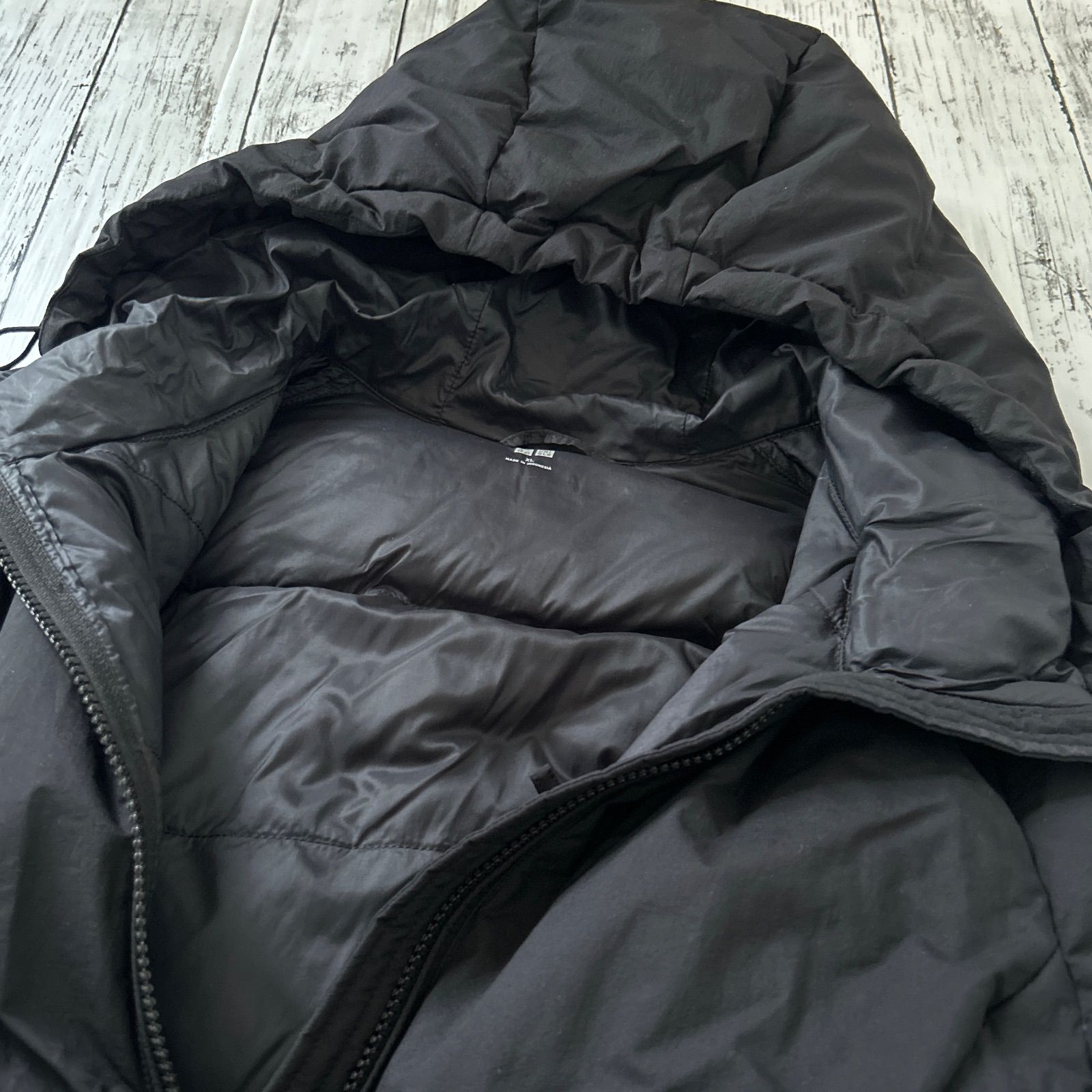 UNIQLO ユニクロレディース シームレスダウンフードジャケット XL 