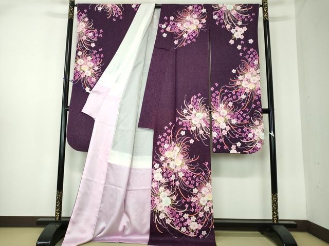 MO-00341 豪華振袖 刺繍 舞桜 乱菊 金彩 金通し地 逸品 - メルカリ