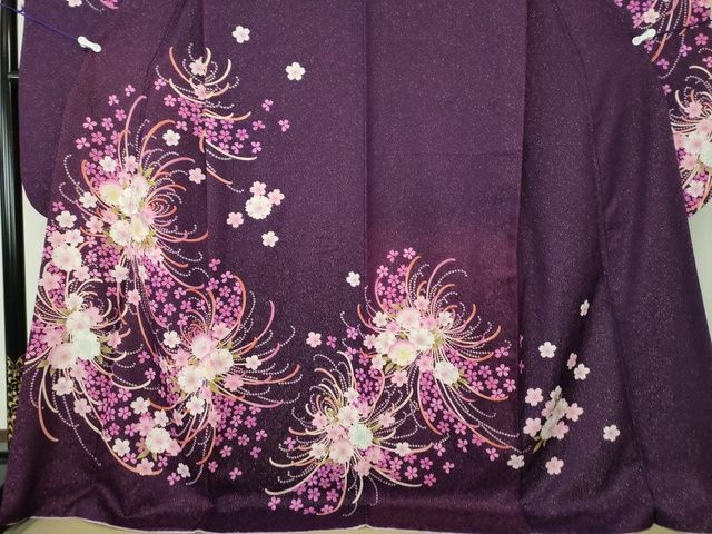 MO-00341 豪華振袖 刺繍 舞桜 乱菊 金彩 金通し地 逸品 - メルカリ