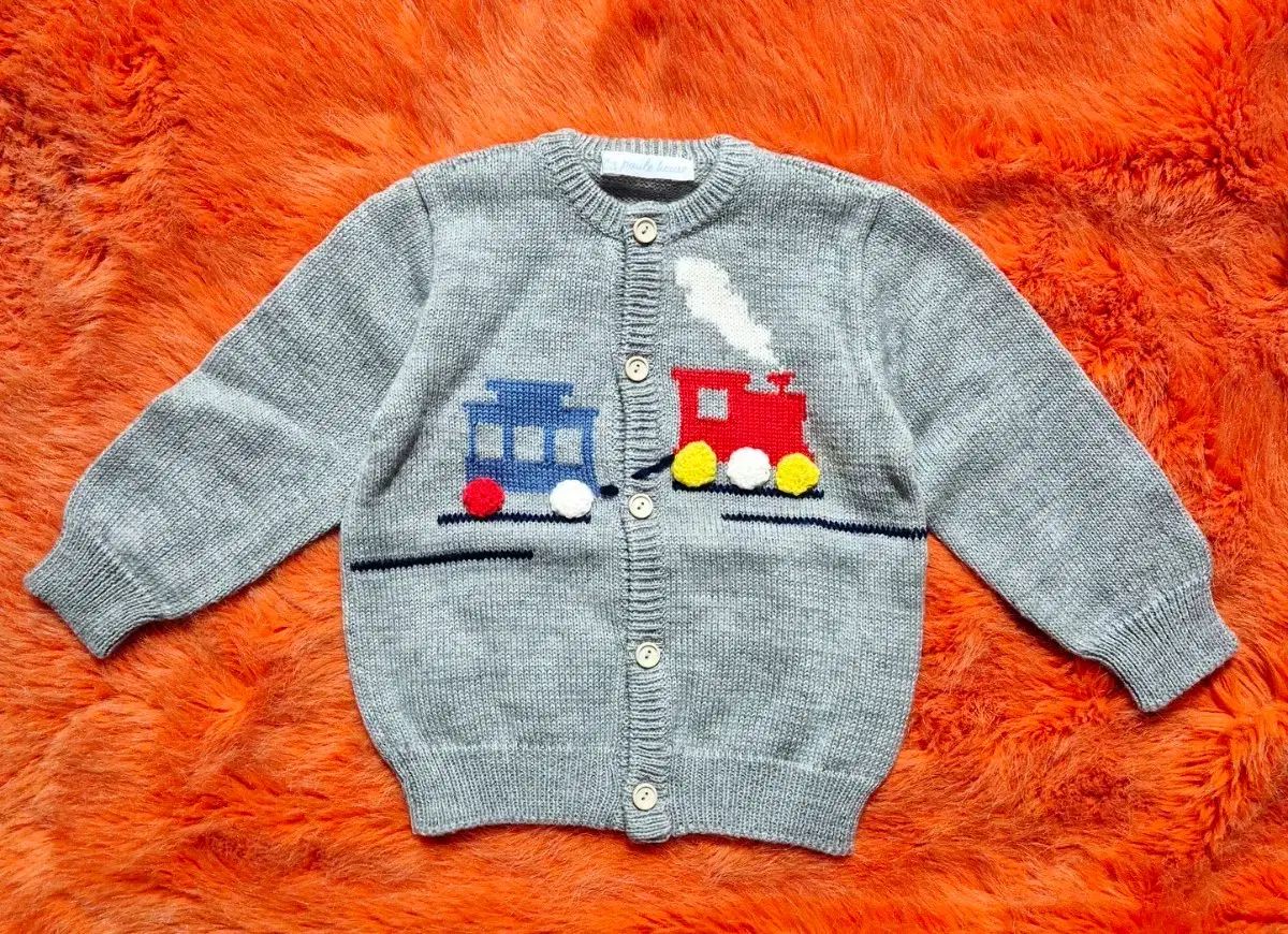 paule house 汽車 カーディガン キッズ 90