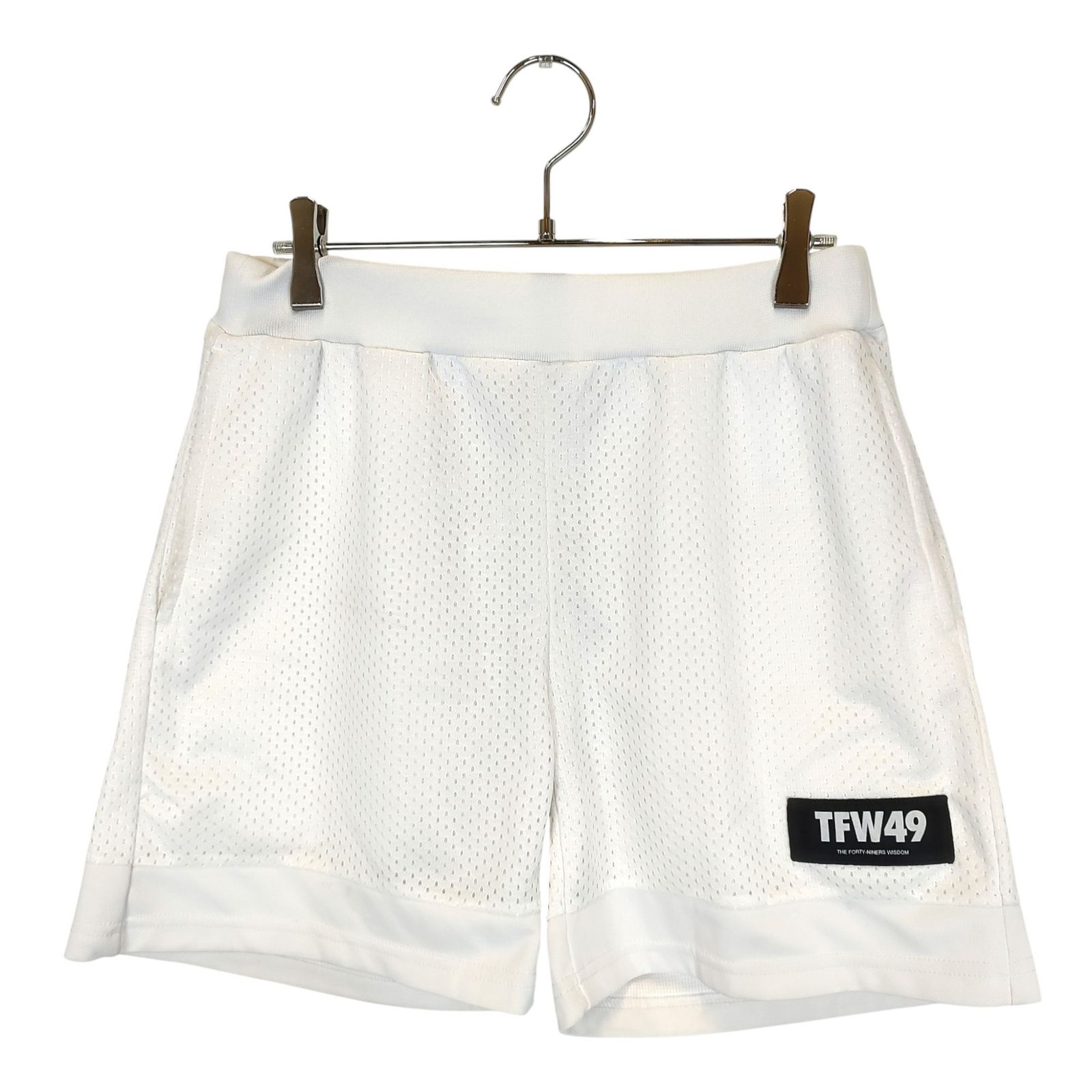 TFW 49 ティーエフダブリュー ゴルフ DOUBLE MESH SHORTS ダブルメッシュ ショーツ ショートパンツ S ホワイト メンズ