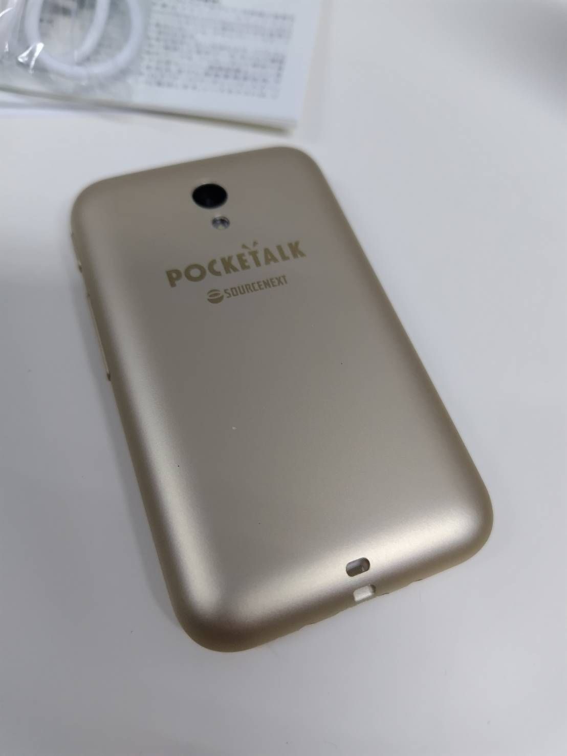 ジャンク】POCKETALK［S］/PTSGG/ポケトーク/ゴールド - メルカリ