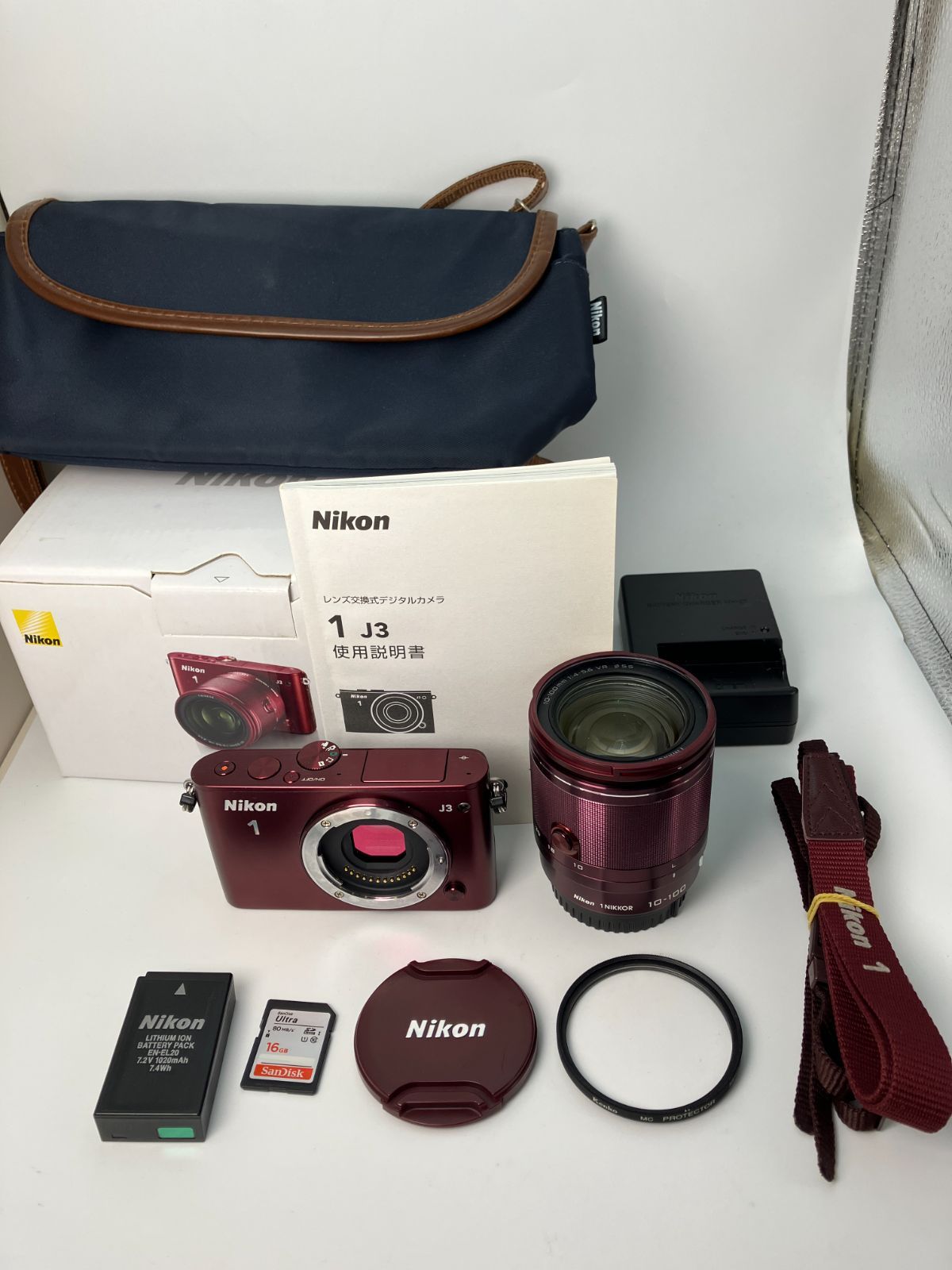 返品保証・動作確認済】Nikon 1 J3 ボディ + 1 NIKKOR 10-100mm F4-5.6