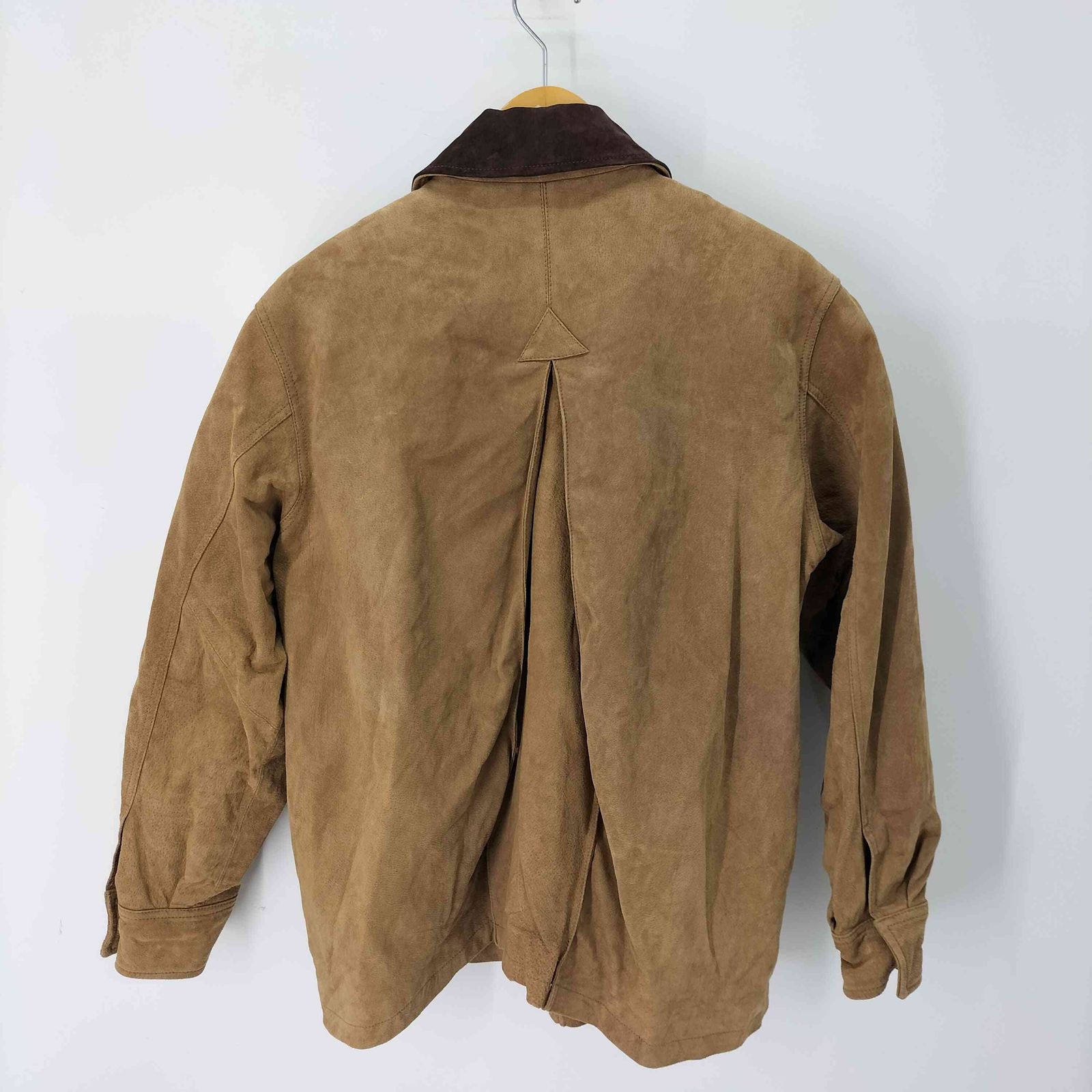 ザラ ZARA コントラスト100 スエードレザージャケット レディース import S