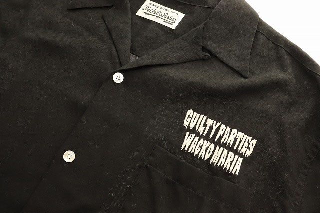ワコマリア WACKO MARIA 50'S SHIRT L/S TYPE-2 BLACK XXL オープン