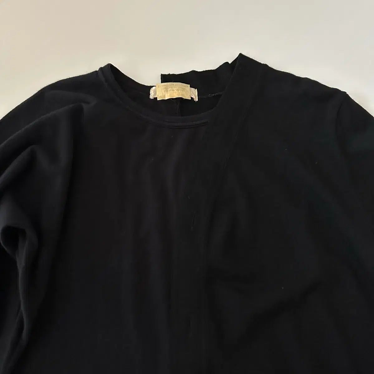 コム デ ギャルソン comme des garcons アシメントリー デザインテープ Tシャツ