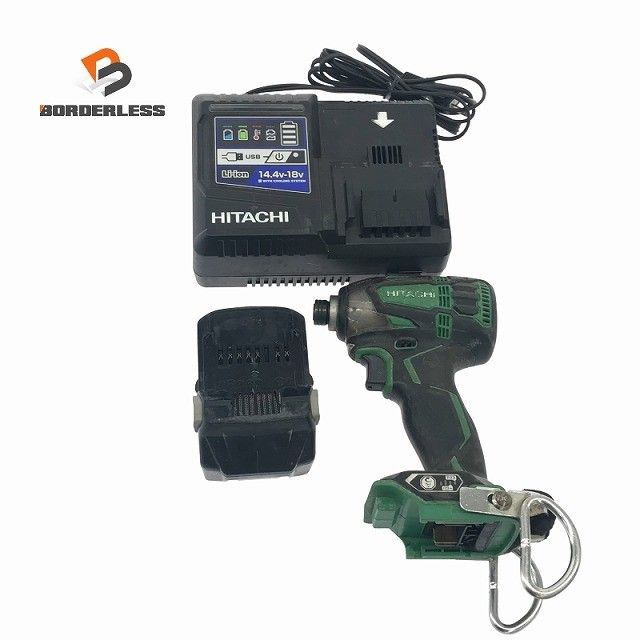 ☆中古品☆HITACHI 日立工機 18V コードレスインパクトドライバ
