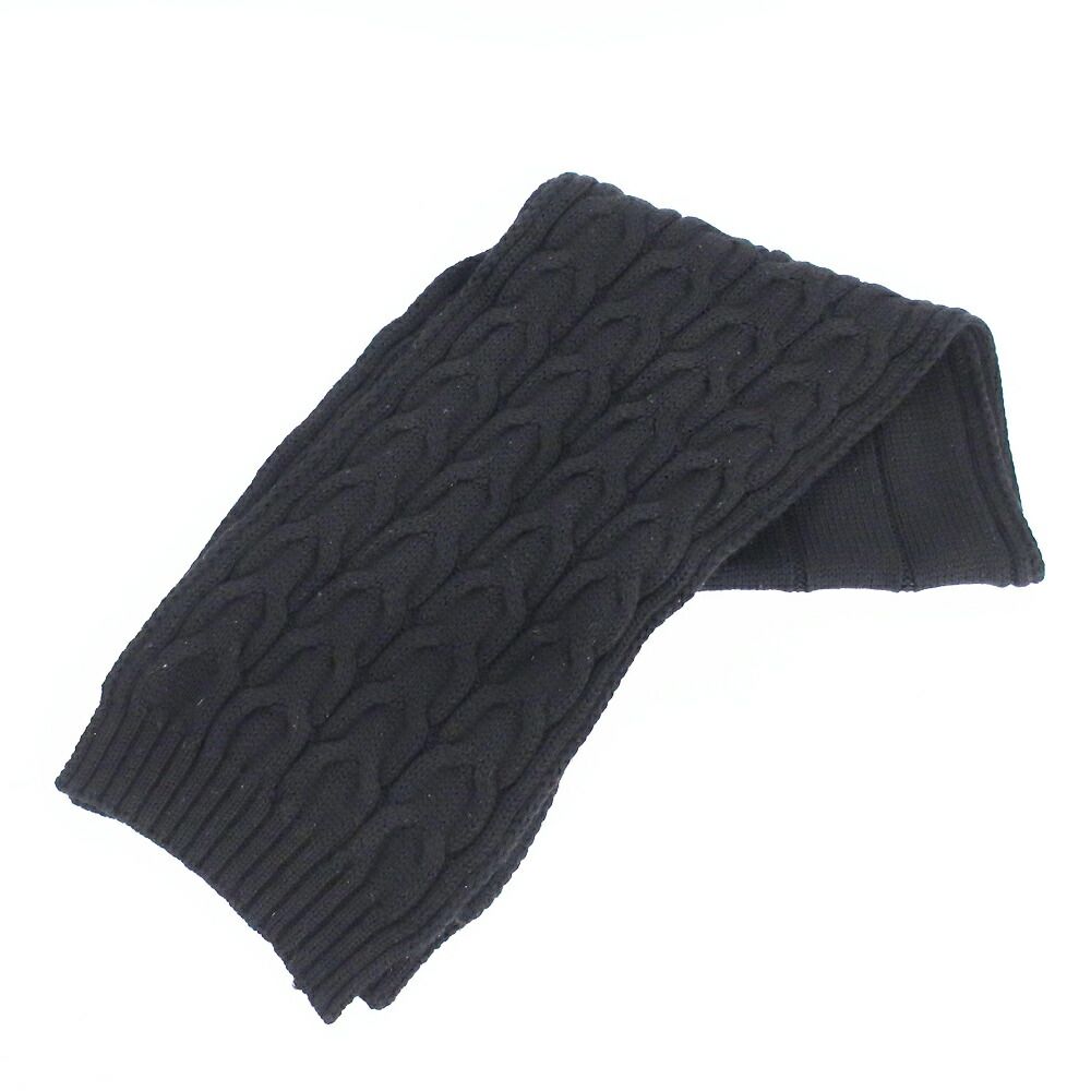 天白 モンクレール マフラー ブラック ウール ロゴ 表記サイズS 小物 ファッション その他 メンズ レディース