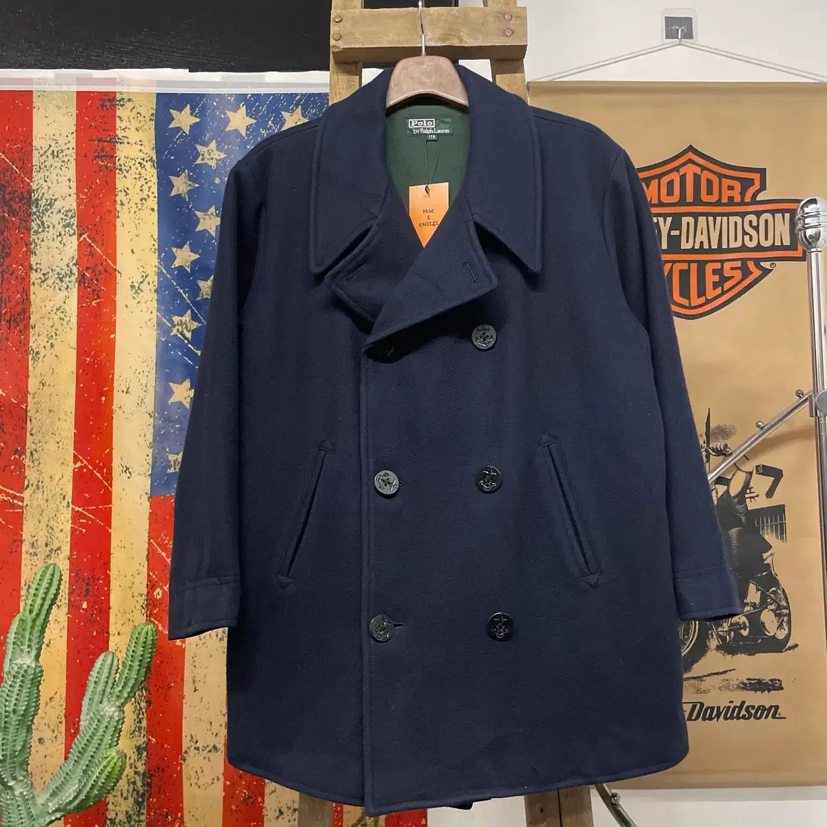 90s ポロラルフローレン 米海軍 ミリタリー 復刻 Pコート N217 - メルカリ