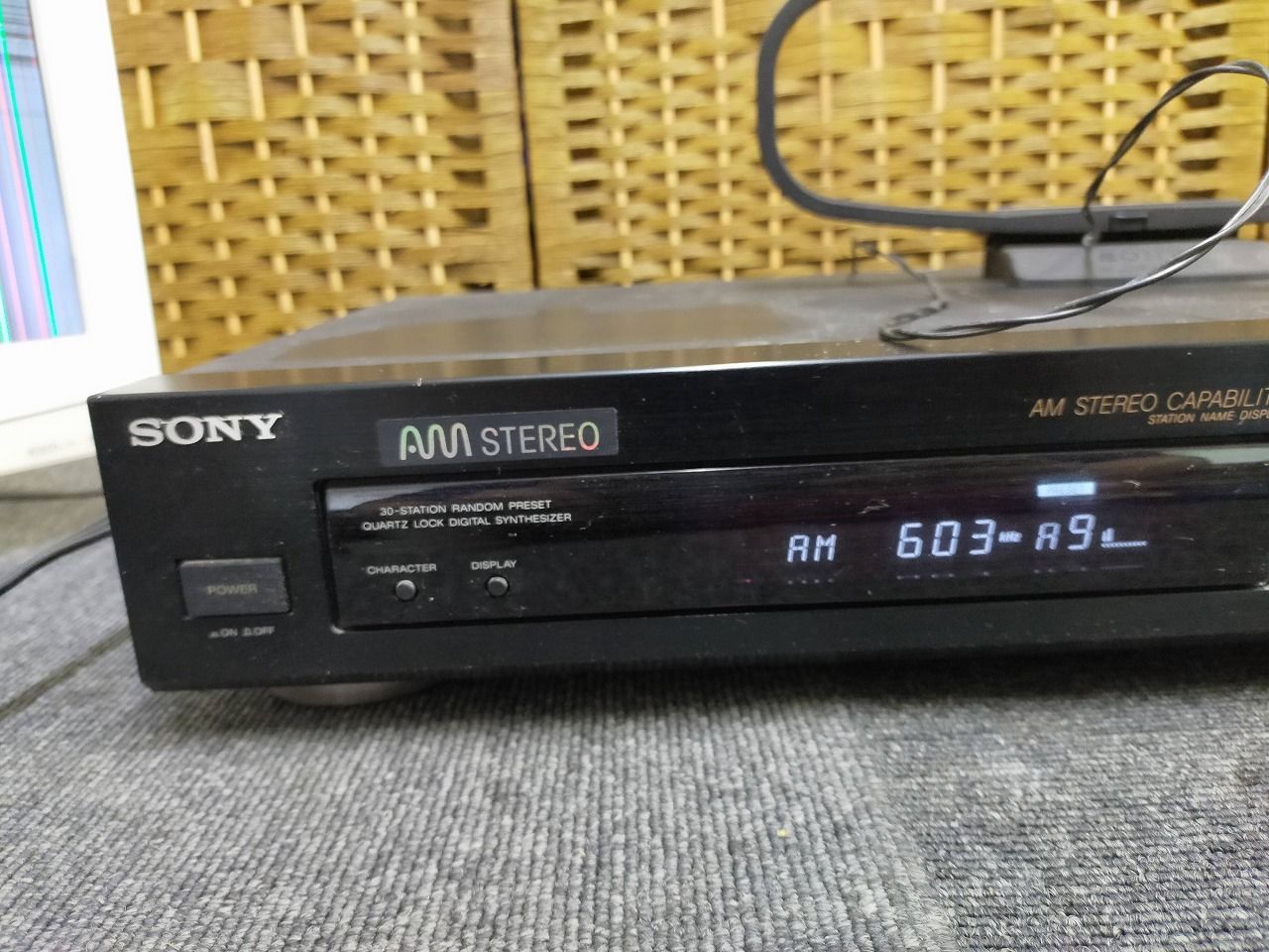 動作確認済】SONY ST-S500 FM/AM ステレオチューナー 純正アンテナ付
