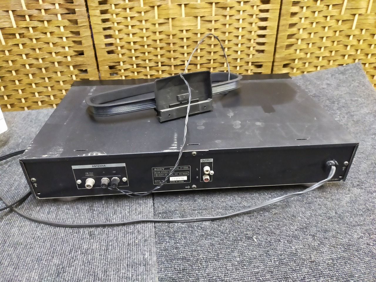 動作確認済】SONY ST-S500 FM/AM ステレオチューナー 純正アンテナ付