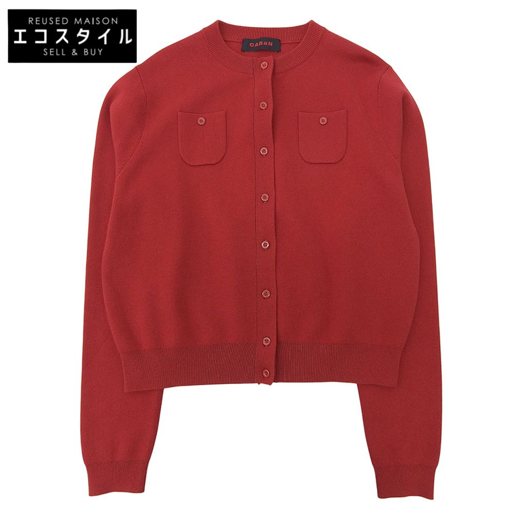 CABaN キャバン 美品 コットン カシミヤ クルーネックカーディガン