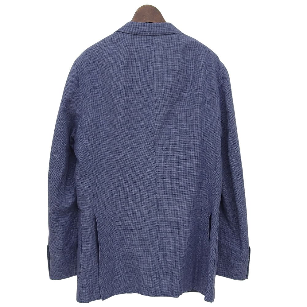 BOGLIOLI ボリオリ コットン×リネン Kジャケット メンズ ブルー 46 46