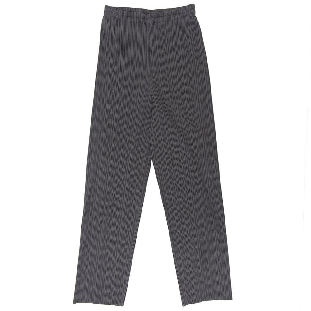 PLEATS PLEASE プリーツプリーズ プリーツ パンツ ボトムス レディース グレー 4 PP 04ーJF 609 40