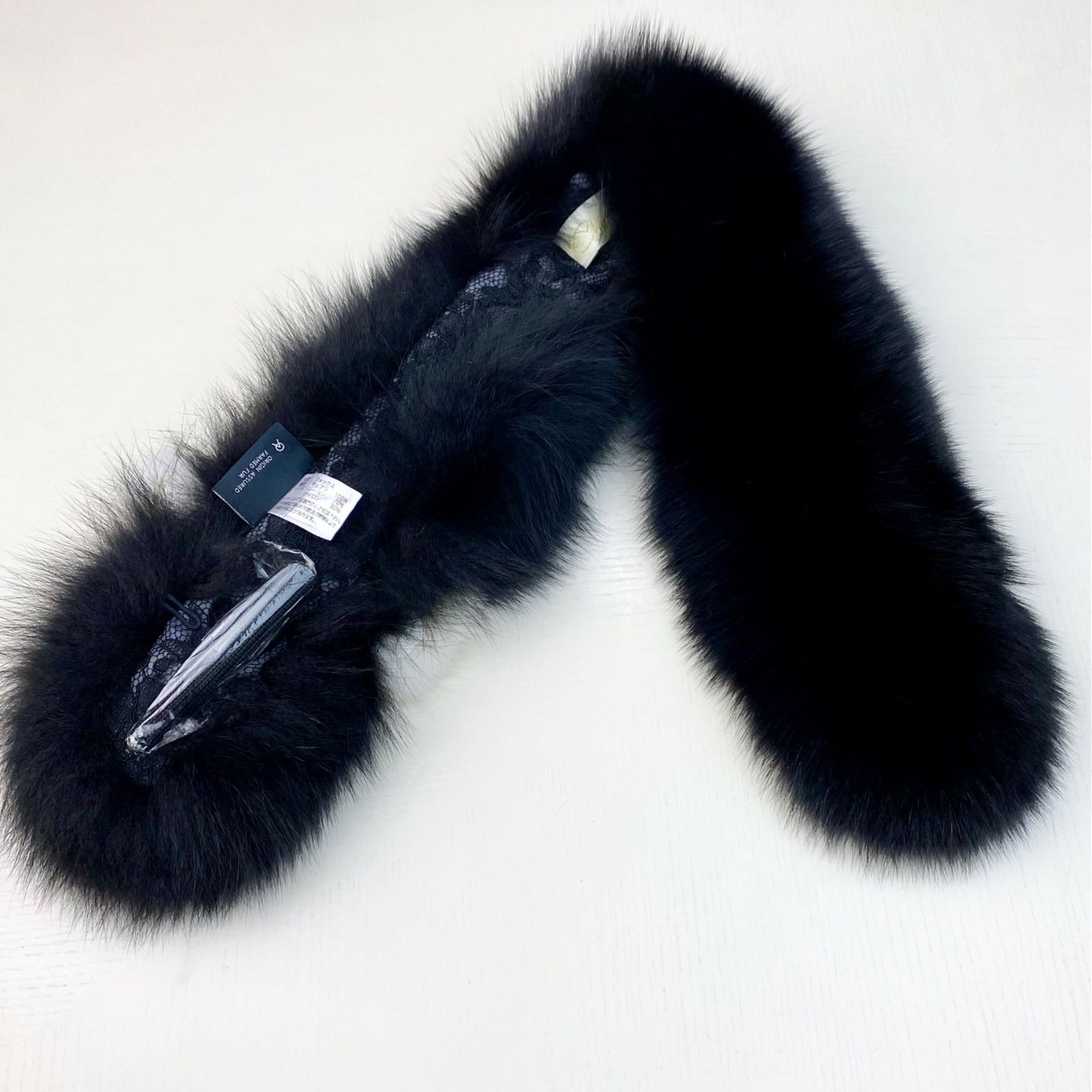  ‼︎サガフォックス リボンマフラー ブラック 72 マフラー 小物