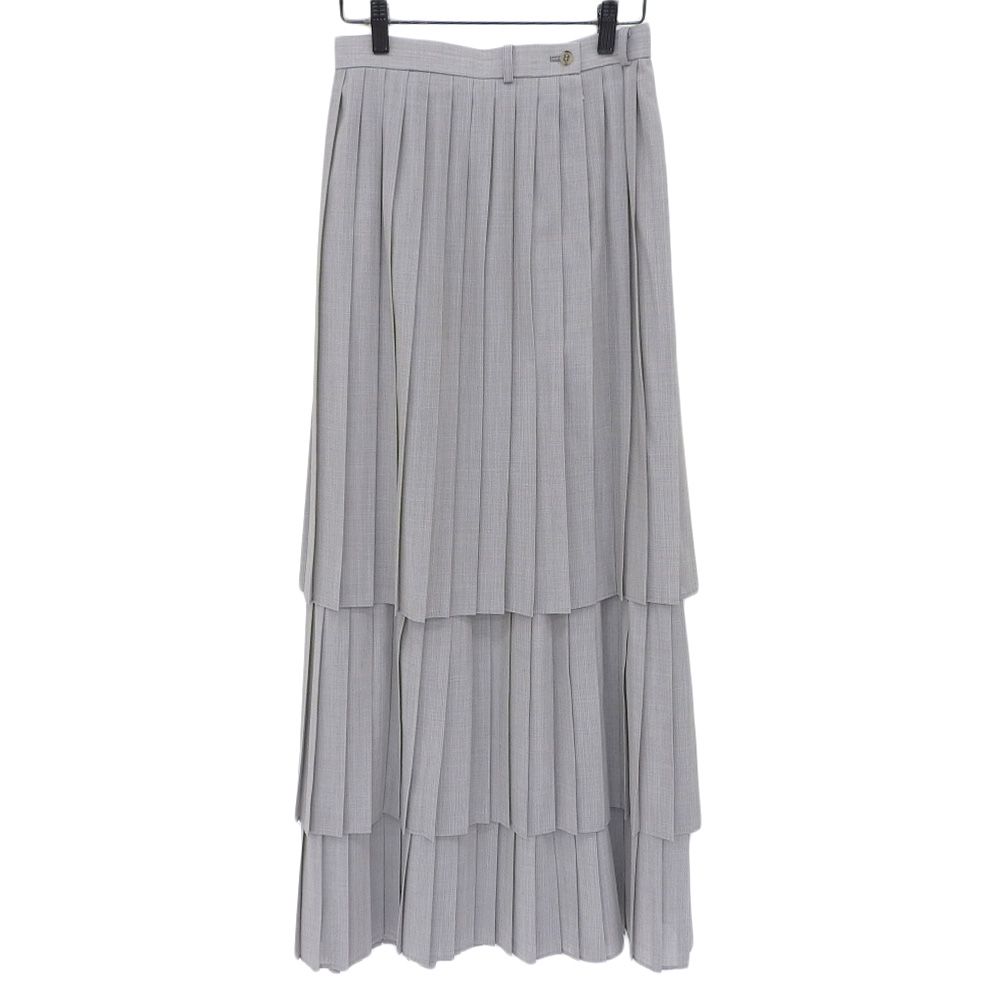 FUMIE TANAKA フミエタナカ 美品 プリーツティアード ロングスカート