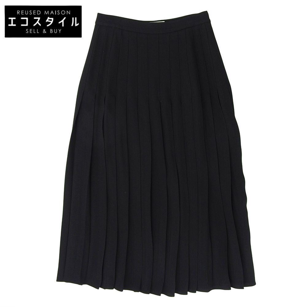 CELINE セリーヌ プリーツ スカート レディース ブラック 34