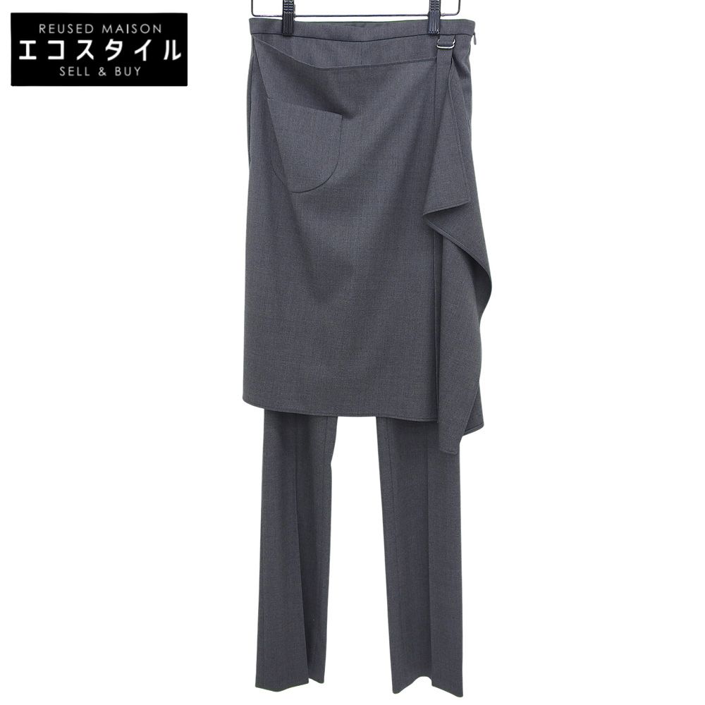 Courreges クレージュ ウール ラップパンツ ボトムス レディース グレー 34 23 030 510 0030 3 0