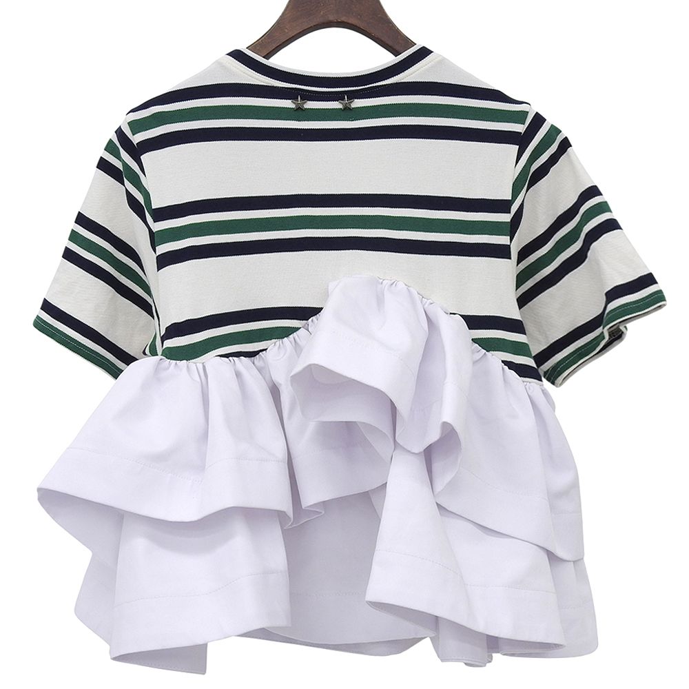 Bibiy ビビィ 美品 LOLA PEPURAMU TOP 半袖フリルトップス レディース