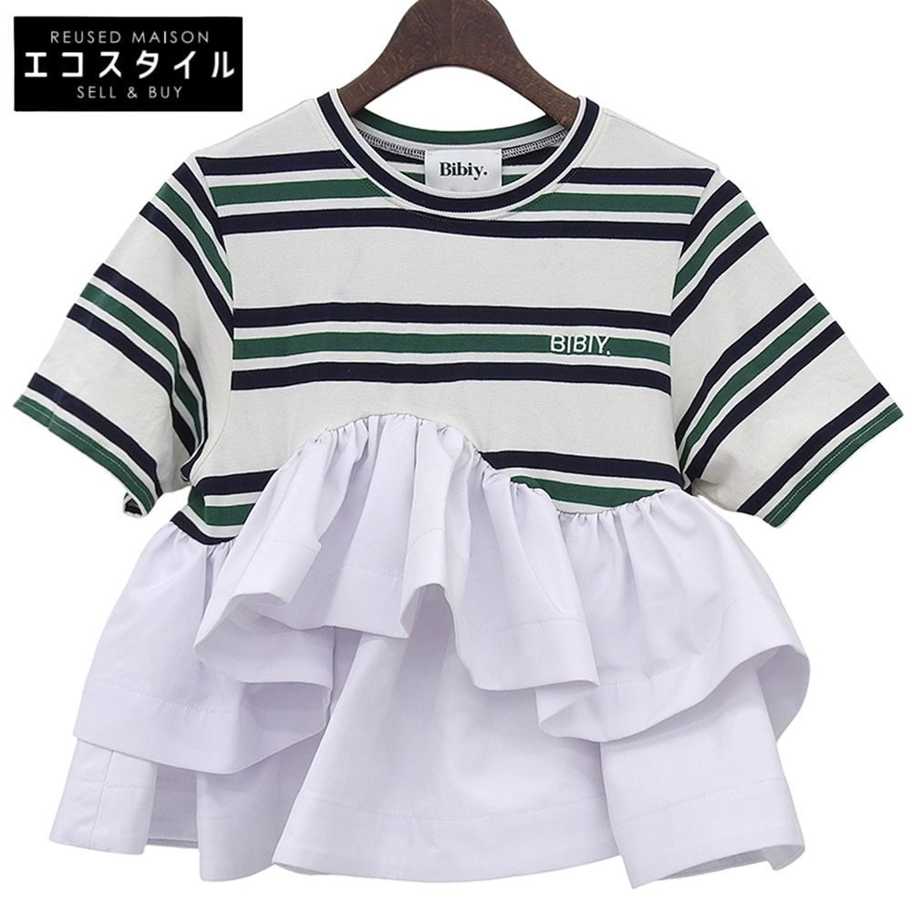 Bibiy ビビィ 美品 LOLA PEPURAMU TOP 半袖フリルトップス レディース
