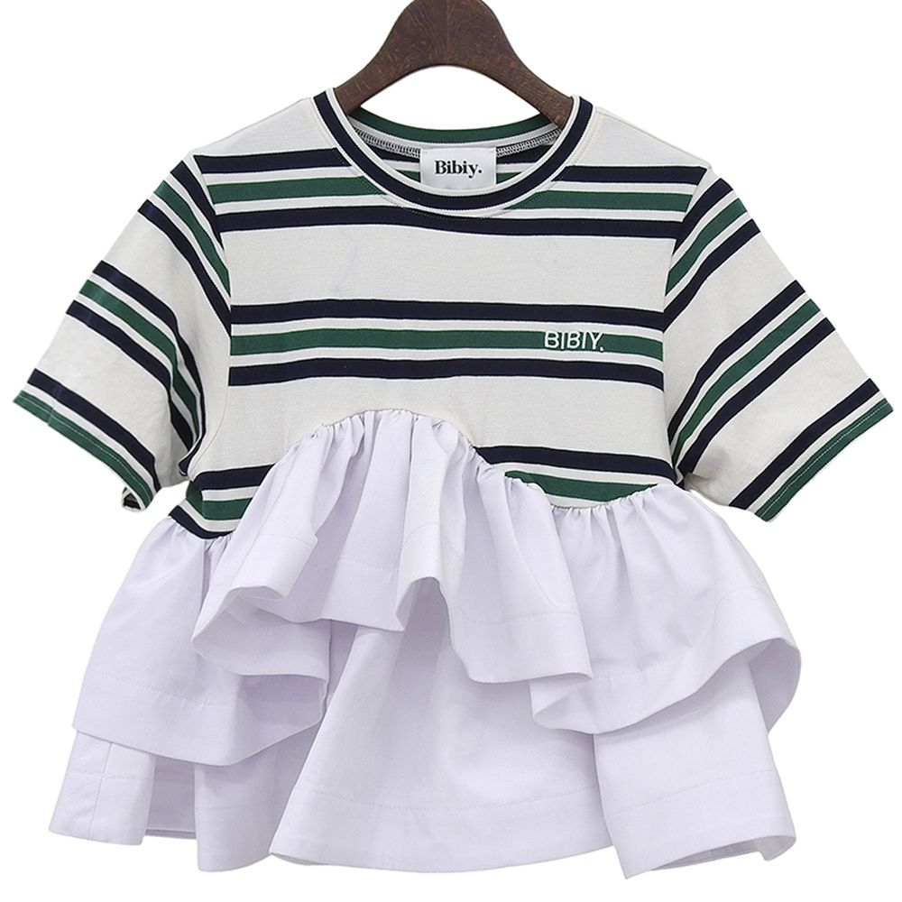 Bibiy ビビィ 美品 LOLA PEPURAMU TOP 半袖フリルトップス レディース