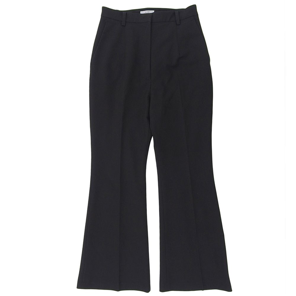 CLANE クラネ センタープレス スリムj フ パンツ ボトムス レディース ブラック 2 17110-7022 24 AW