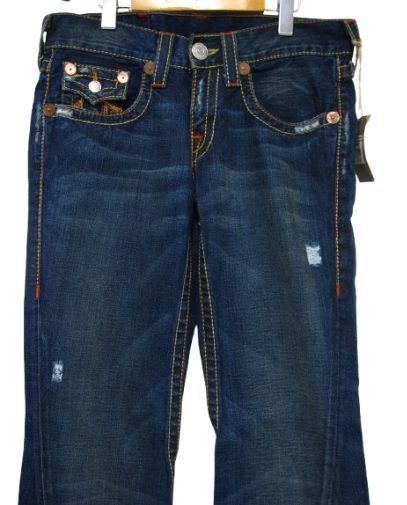 〈早い者勝ち・美品〉トゥルーレリジョン　レインボー　フレアデニムパンツ　y2k ◇☆【新品未使用】USA製 TRUE RELIGION トゥルーレリジョン RAINBOW