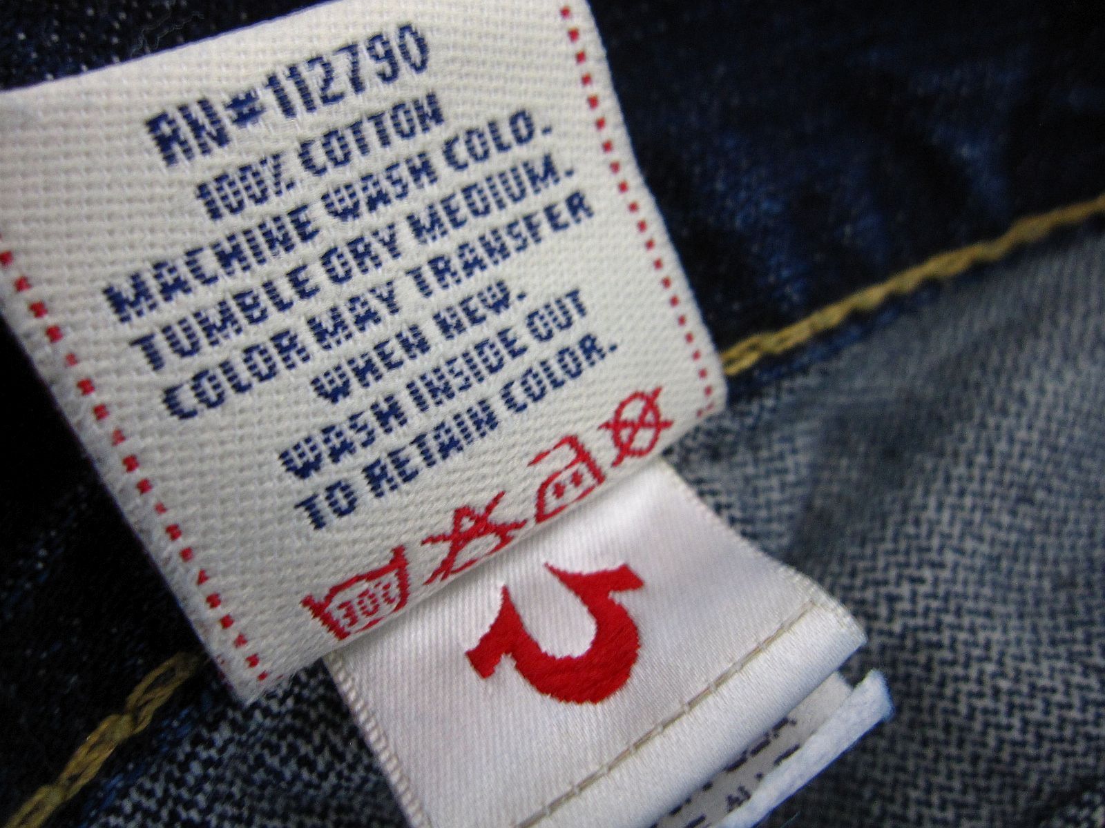 ◇☆【新品未使用】USA製 TRUE RELIGION トゥルーレリジョン RAINBOW