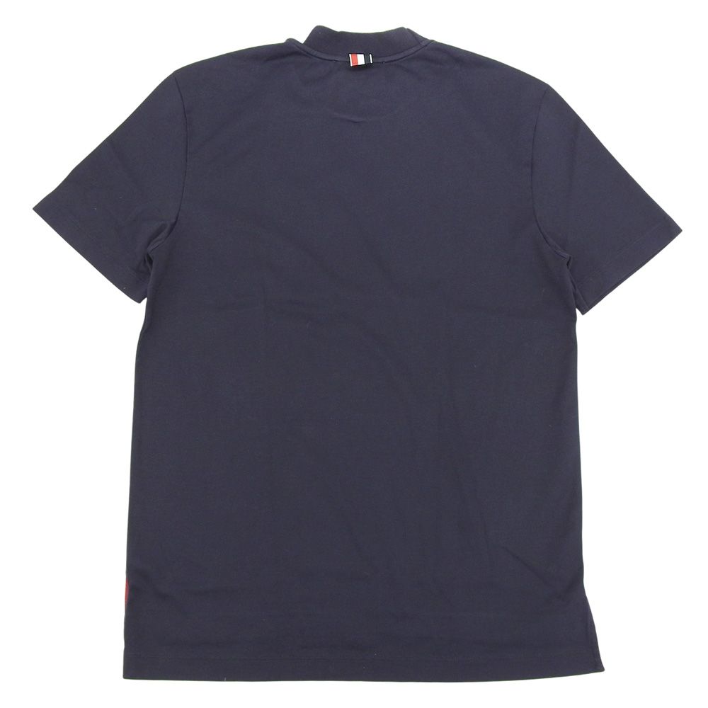 THOM BROWNE トムブラウン 美品 コットン モックネック 半袖Tシャツ