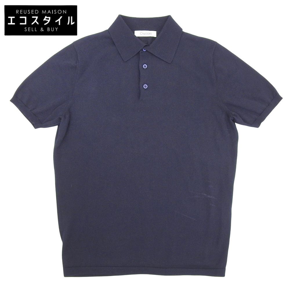 Cruciani クルチアーニ 27ゲージ コットン ニットポロ トップス メンズ