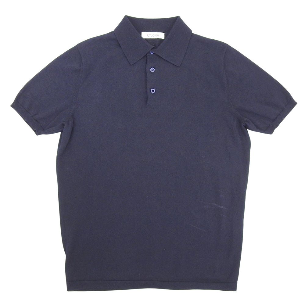 Cruciani クルチアーニ 27ゲージ コットン ニットポロ トップス メンズ