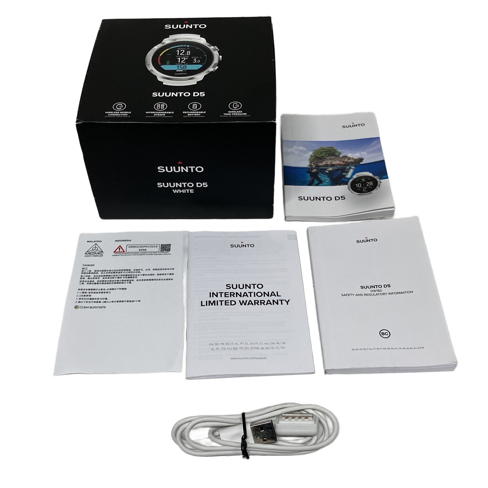 SUUNTO D 5 ダイブコンピューター ホワイト スマートウォッチ ダイビング スント